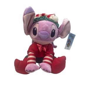 Disney Angel Plush NWT Christmas Elf Outfit Lilo & Stitch Sharing Christmas